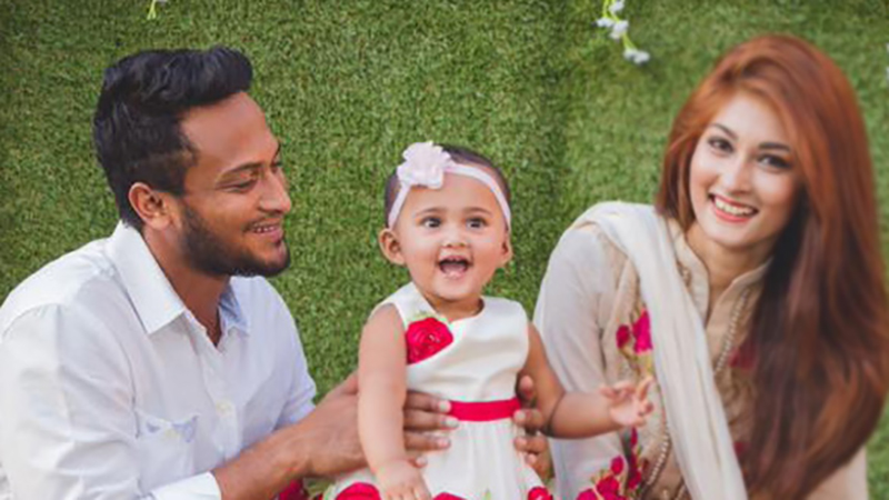 দ্বিতীয় কন্যার নাম জানালেন সাকিব
