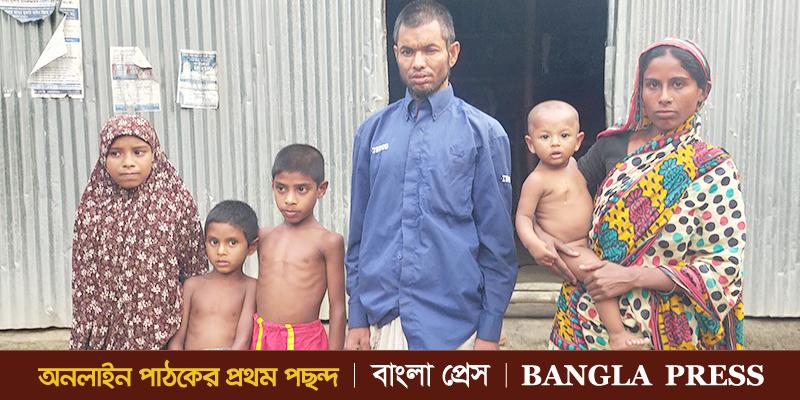 চিকিৎসার জন্য সাহায্য চায় দিন মজুর হারুন মিয়া