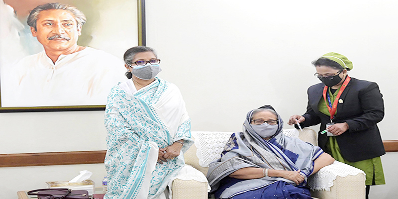 ভ্যাকসিন নিলেন প্রধানমন্ত্রী