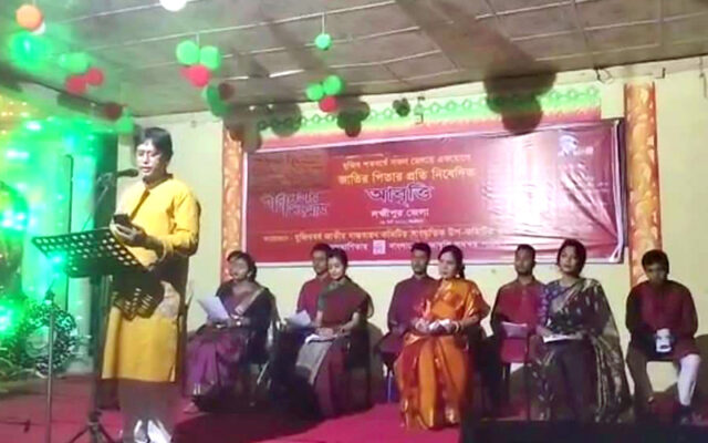 লক্ষ্মীপুরে মুজিব শতবর্ষে জমজমাট কবিতা আবৃত্তি