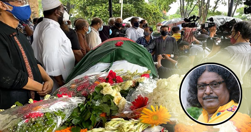 ফুলেল শ্রদ্ধায় সিক্ত ফকির আলমগীর