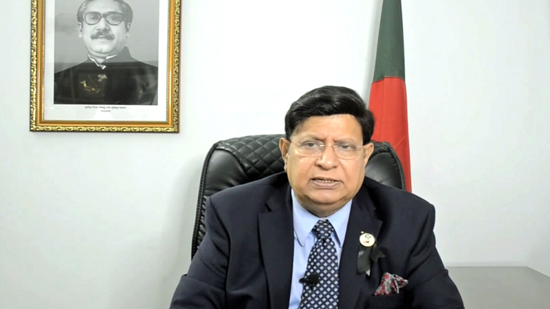 করোনা মহামারি থেকে পুনরুদ্ধারে শান্তিপূর্ণ পরিবেশ তৈরির আহ্বান পররাষ্ট্রমন্ত্রীর