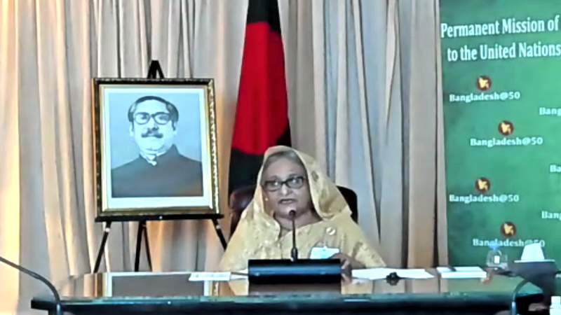 করোনা মোকাবেলা করে এসডিজি অর্জনে বৈশ্বিক রোডম্যাপের আহ্বান প্রধানমন্ত্রীর