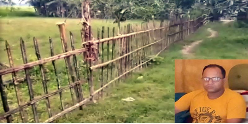 ইউপি মেম্বর আনারুলের বিরুদ্ধে শিক্ষক দম্পত্তির জমি দখলের অভিযোগ