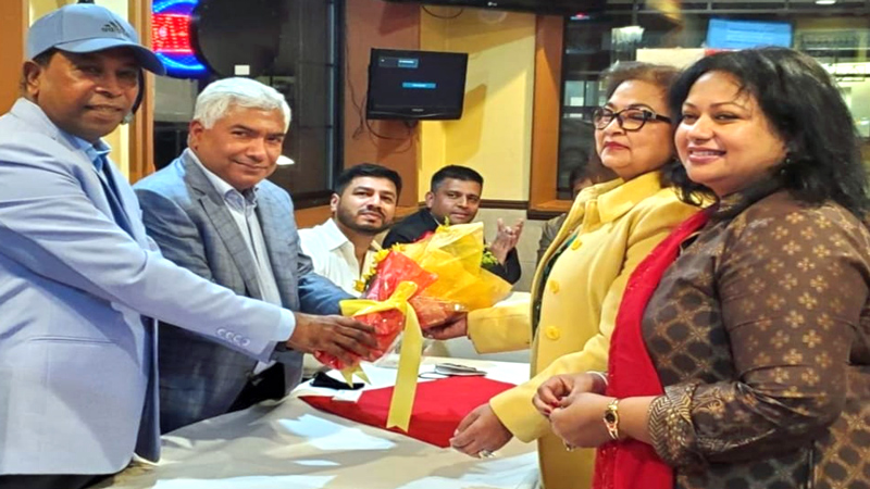 বোস্টনে এফবিসিসিআই'র সভাপতিকে নিউ ইংল্যান্ড আ.লীগের সংবর্ধনা
