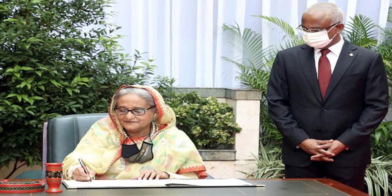 বাংলাদেশ-মালদ্বীপের মধ্যে তিন চুক্তি সই