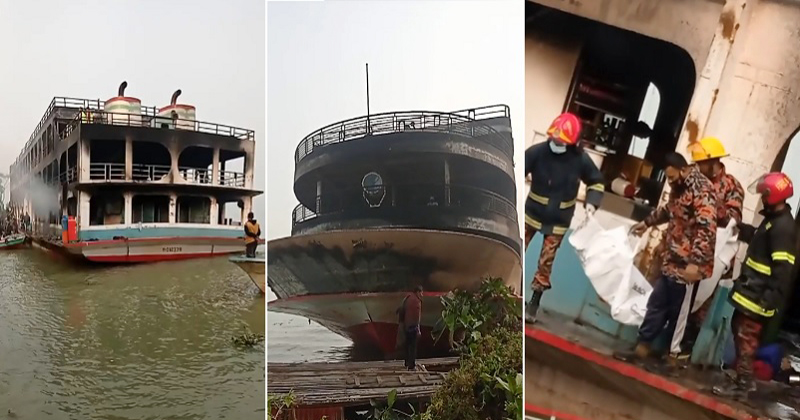 লঞ্চে অগ্নিকাণ্ড : ৩২ জনের মরদেহ উদ্ধার