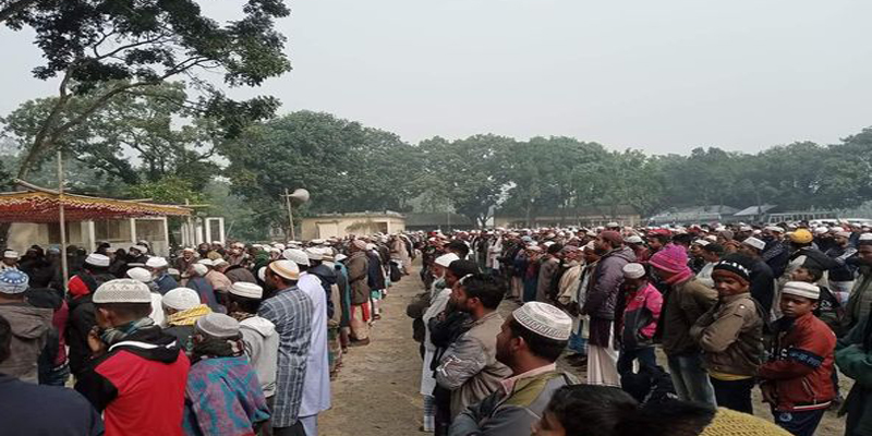 তেঁতুলিয়ায় প্রধান শিক্ষক এরশাদের দাফন সম্পন্ন