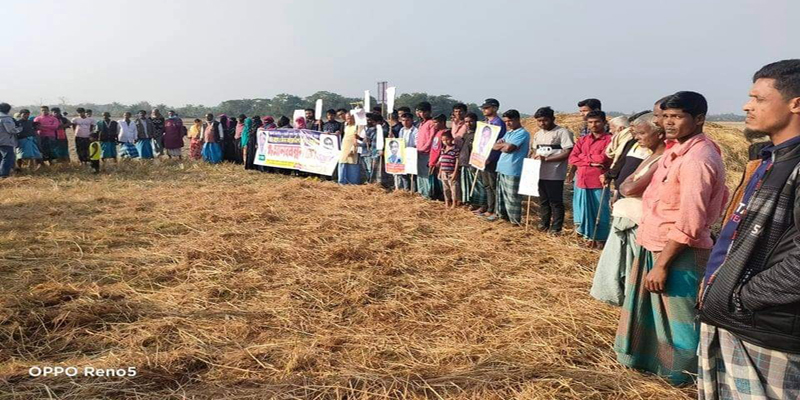 কোম্পানীগঞ্চে মিথ্যা মামলায় ২ কৃষককে ফাঁসানোর অভিযোগ