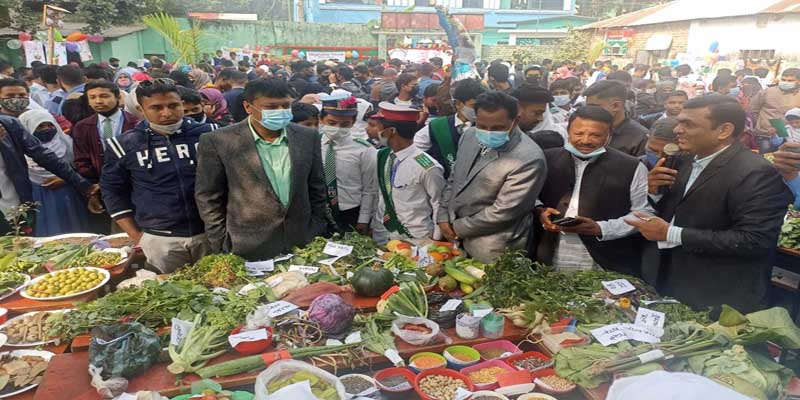 লক্ষ্মীপুরে শিক্ষার্থীদের কৃষি পণ্য মেলা