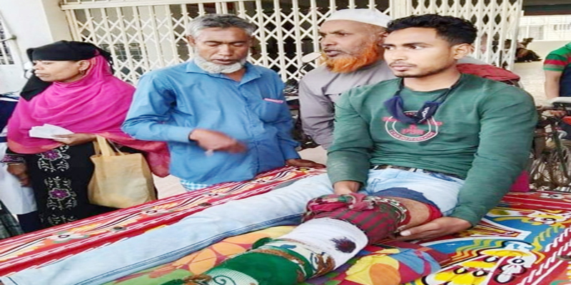 বোয়ালমারীতে ট্রলির ধাক্কায় পা ভাঙল মোটরসাইকেল চালকের