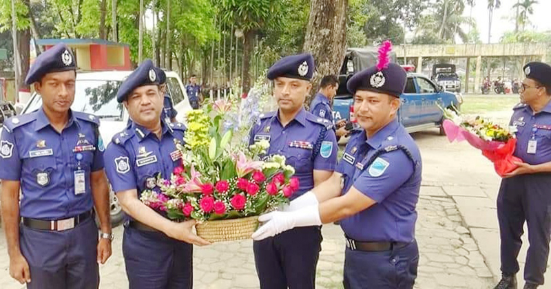 অতিরিক্ত  ডিআইজির (অপরাধ) নরসিংদী মডেল থানা পরিদর্শন
