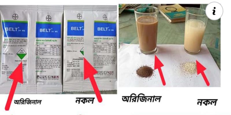 লক্ষ্মীপুরের কমলনগরে নকল কীটনাশক আটক