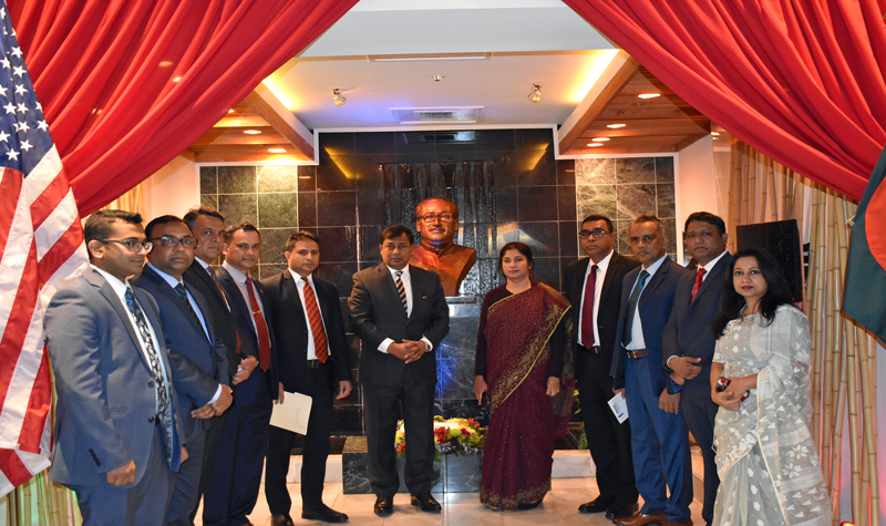 যুক্তরাষ্ট্রে বাংলাদেশ দূতাবাসে ঐতিহাসিক মুজিবনগর দিবস উদযাপন
