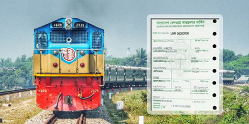 সৈয়দপুরে ট্রেনের টিকেট কালোবাজারী রেল কারখানায় অনিয়ম দুর্নীতির প্রতিবাদে মানববন্ধন