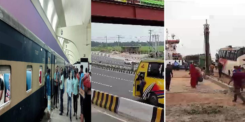 ঈদযাত্রায় শেষ মুহূর্তে সব পথেই স্বস্তি