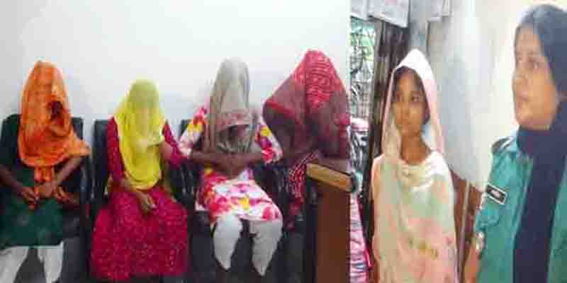 রাজশাহী মহানগরীতে পাচার হওয়া ৪ কিশোরী উদ্ধার