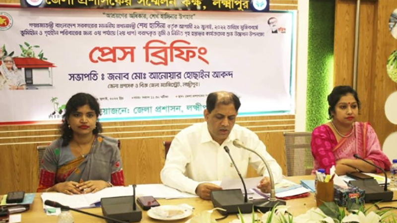 লক্ষ্মীপুরে আরো ৪৩৬ ভূমিহীন পরিবার ঘর পাবে