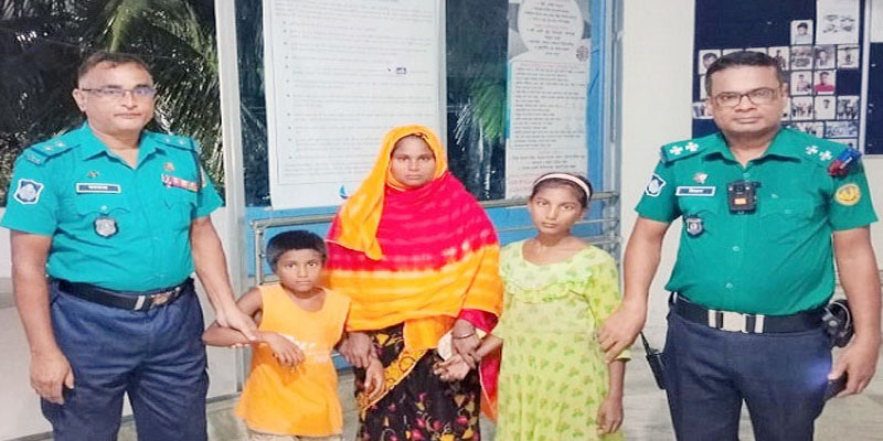 রাজশাহীতে হারানো দুই শিশুকে ফিরিয়ে দিলো শাহমখদুম থানা পুলিশ