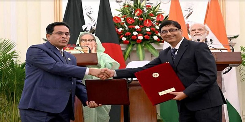বাংলাদেশ-ভারতের মধ্যে ৭ সমঝোতা স্মারক সই