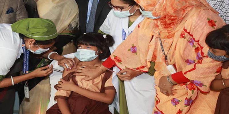 জেলা-উপজেলা পর্যায়ে শিশুদের করোনা টিকাদান শুরু