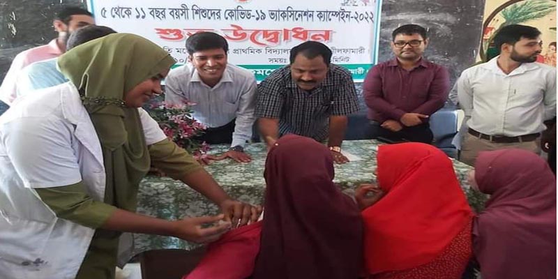 ডোমারে শিশুদের কোভিড-১৯ ভ্যাকসিনেশন ক্যাম্পেইন এর শুভ উদ্বোধন