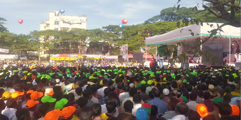 নির্ধারিত সময়ের আগেই সিলেটে বিএনপির গণসমাবেশ শুরু