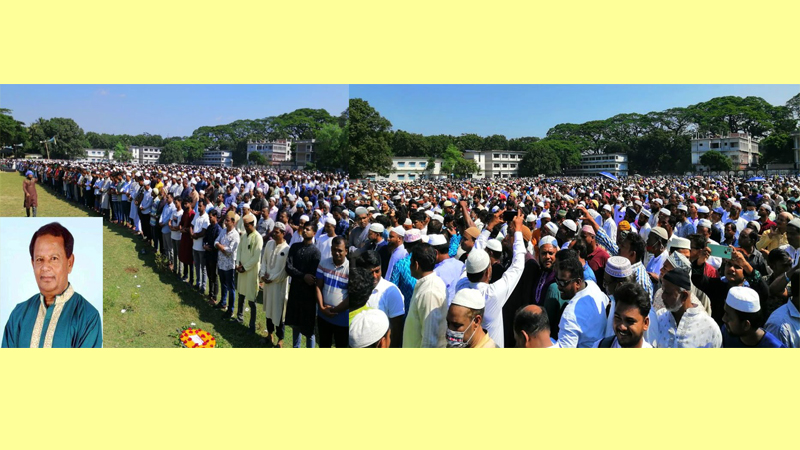 ঝিনাইদহে বিএনপি নেতা মশিউর রহমানের জানাজা জনসমুদ্রে পরিণত
