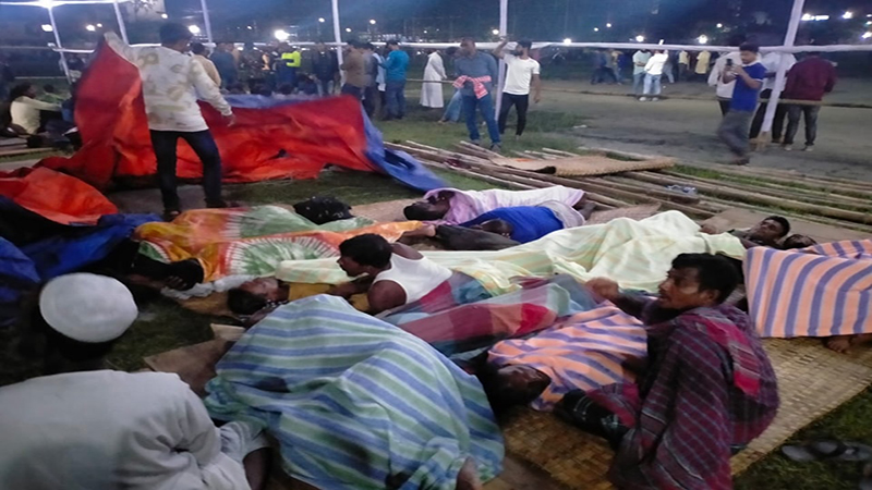 দুই দিন আগে সমাবেশস্থলে অবস্থান, মাঠেই রাত্রিযাপন