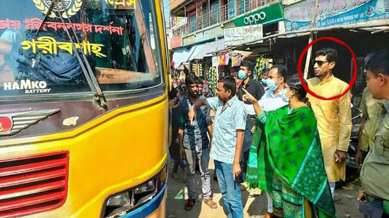 পুলিশের চোখে পলাতক আসামী ইউএনও’র সঙ্গে অভিযানে