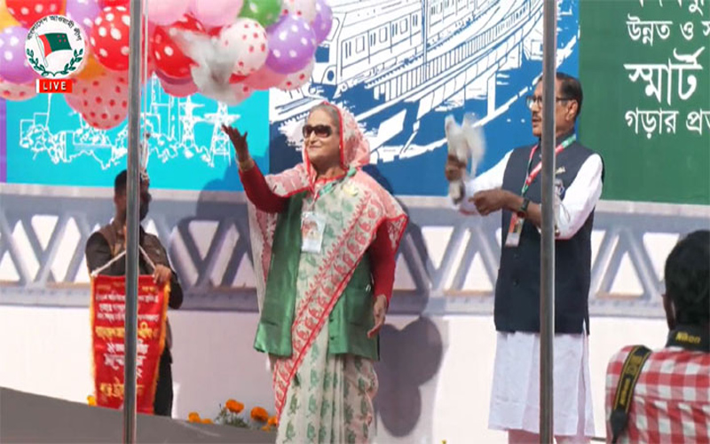 আ. লীগের সম্মেলন উদ্বোধন করলেন শেখ হাসিনা