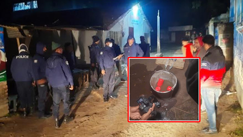 ঝিনাইদহ জেলা আওয়ামীলীগ কার্যালয়ে‌র পাশে ককটেল বিস্ফোরণ