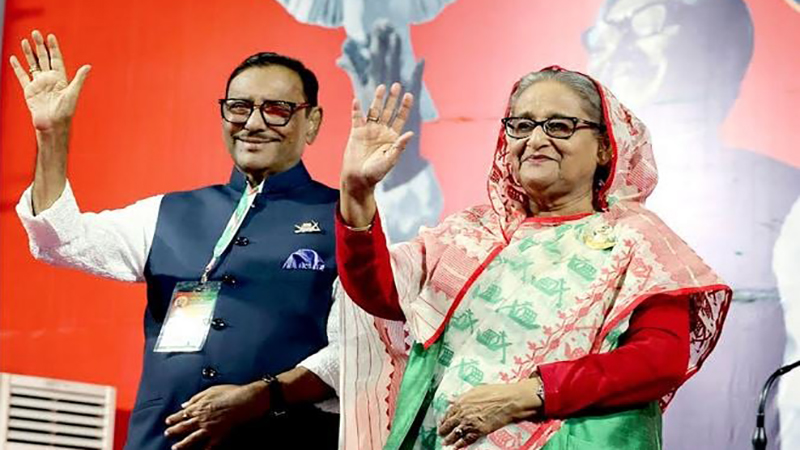 শেখ হাসিনা সভাপতি, ওবায়দুল কাদের সাধারণ সম্পাদক পুনর্নির্বাচিত