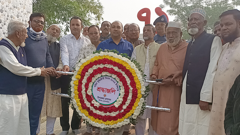 নবীনগরে খারঘর গণকবরে দর্শনার্থীদের সুবিধার্থে বিশ্রামাগার উদ্বোধন করলেন ইউএনও