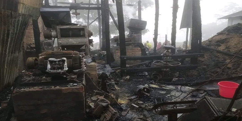 নবীনগরে রাইসমিলে অগ্নিকান্ড,প্রায় কোটি টাকার ক্ষয়ক্ষতি