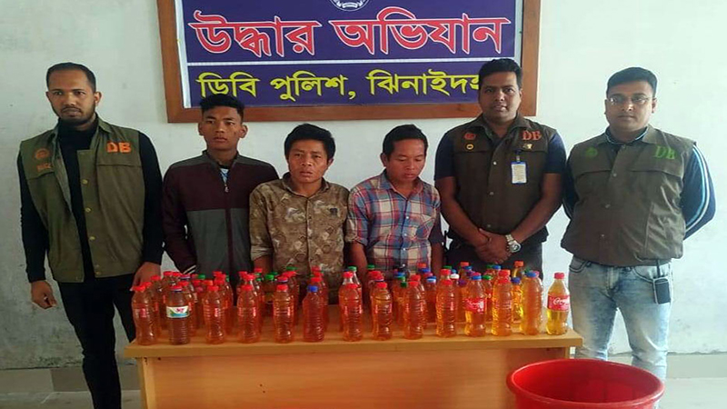 ঝিনাইদহে বিপুল পরিমান ভেজাল মধু জব্দ গ্র্রেফতার ১