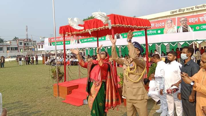 ঝিনাইদহে বর্ণাঢ্য আয়োজনের মধ্য দিয়ে মহান স্বাধীনতা দিবস পালিত