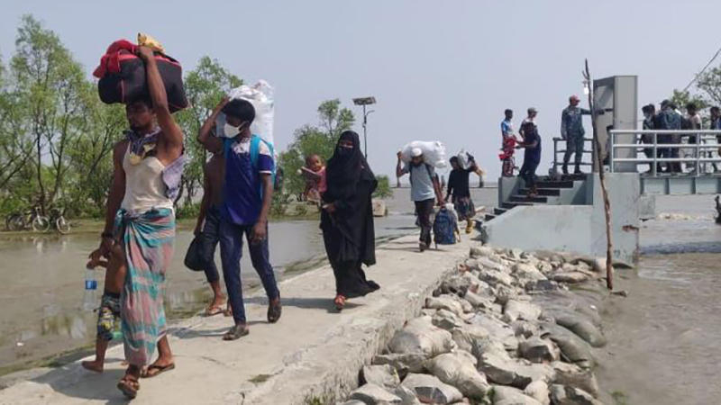 ২০ তম ধাপে ভাসানচরে পৌঁছাল আরও ১৫৫ রোহিঙ্গা