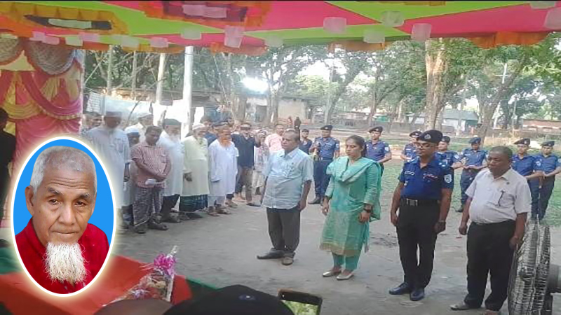 রুহিয়ায় বীর মুক্তিযোদ্ধা খেলাফত হোসেনের রাষ্ট্রীয় মর্যাদায় দাফন সম্পন্ন