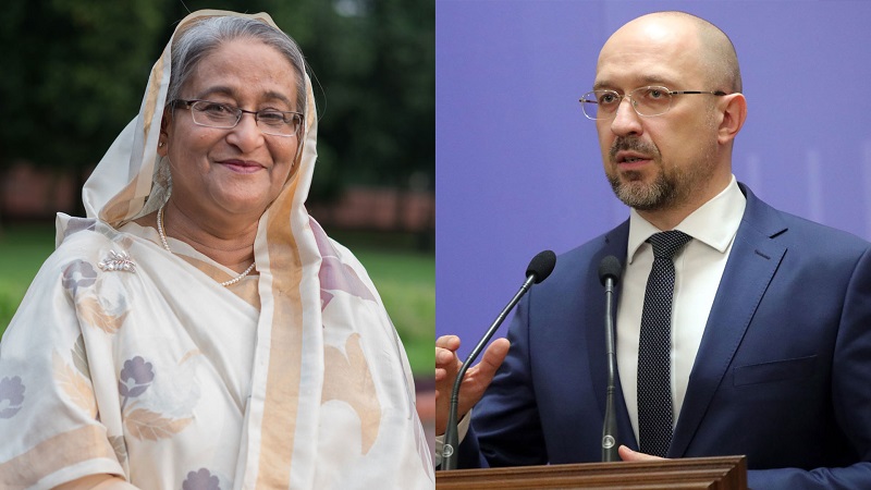 শেখ হাসিনাকে ইউক্রেনের প্রধানমন্ত্রীর ফোন