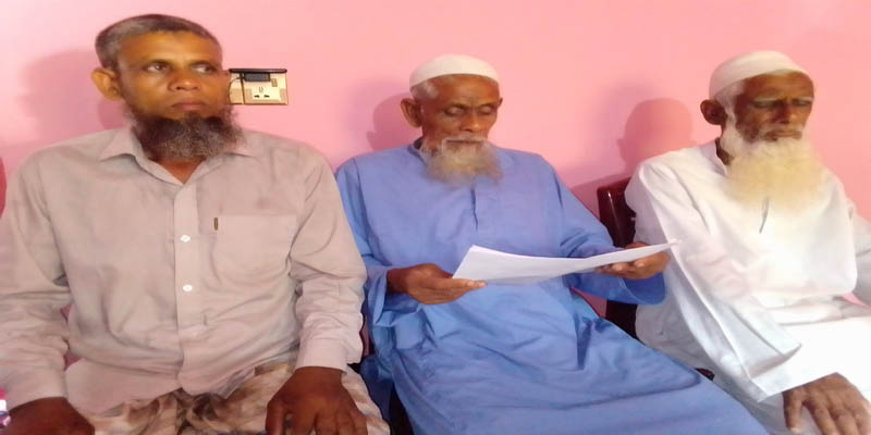 কিশোরগঞ্জে ভূমি দস্যুর অত্যাচারে অতিষ্ঠ পরিবারের সংবাদ সম্মেলন
