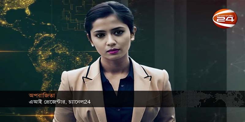 দেশে প্রথম সংবাদ উপস্থাপনা করলো কৃত্রিম বুদ্ধিমত্তা ‘অপরাজিতা’