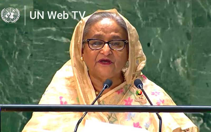 যুদ্ধ ও সংঘাতের পথ পরিহার করে মানব কল্যাণে কাজ করুন: শেখ হাসিনা
