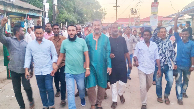 সুনামগঞ্জ-১ আসনে আনন্দ মিছিল