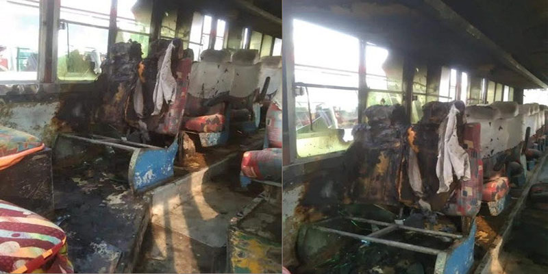 নোয়াখালীতে বন্ধ বাসে আগুন, গ্রেপ্তার ৭