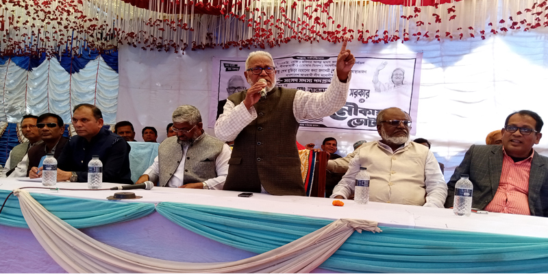 ডোমারে নৌকার প্রার্থী বীর মুক্তিযোদ্ধা আফতাব উদ্দিনের নির্বাচনী সভা