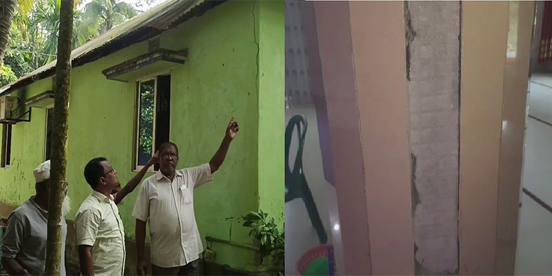 নোয়াখালীতে ভূমিকম্পে ২ ভবনে ফাটল