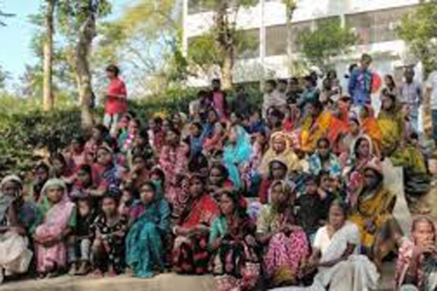 চা শ্রমিকদের ফের আন্দোলন