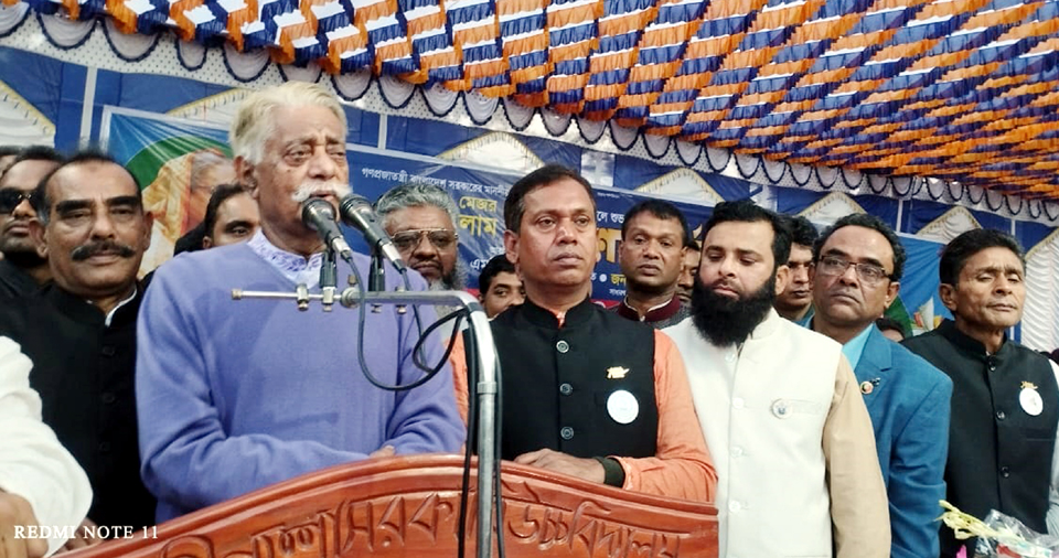 নান্দাইলে উৎসবমুখর পরিবেশে  পরিকল্পনা মন্ত্রী আব্দুস সালামের সংবর্ধনা অনুষ্টিত। 