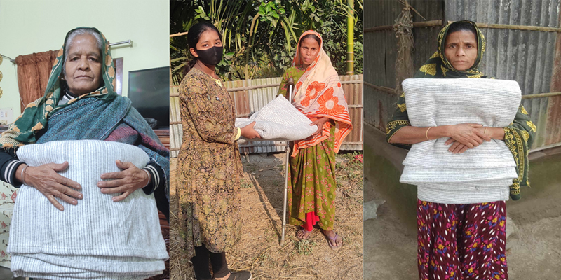 ডোমারে এসএসসি-৮৯/এইচএসসি-৯১ গ্রুপের কম্বল বিতরণ